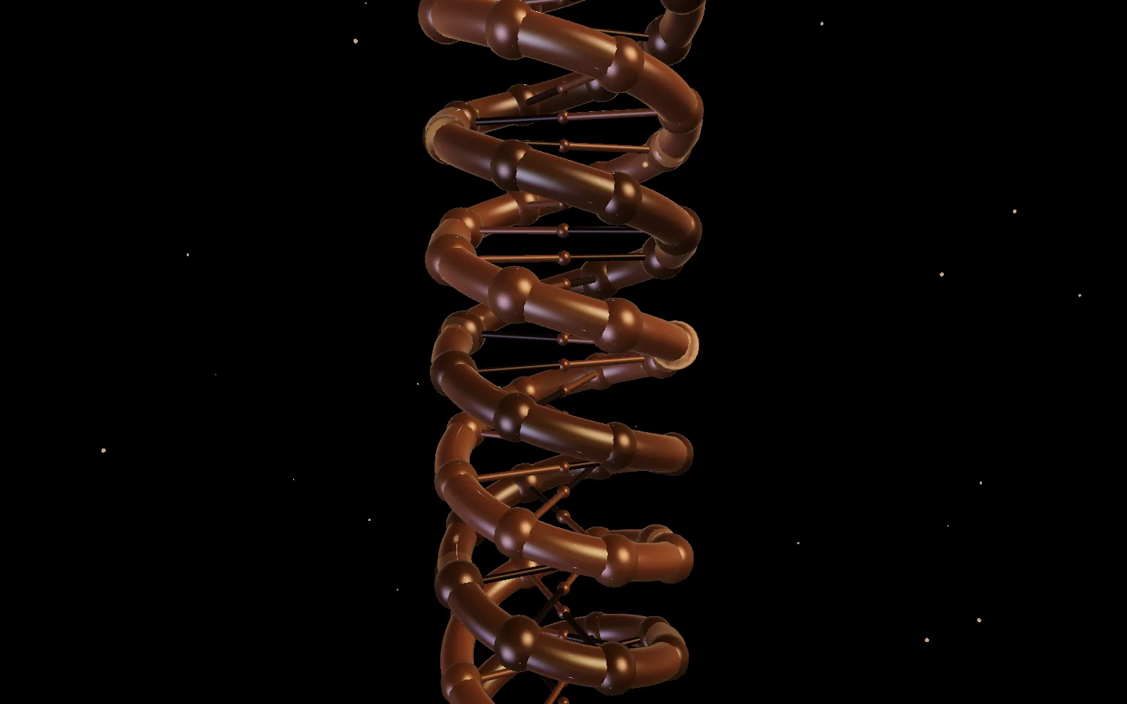 Double helix, a still from the live formation