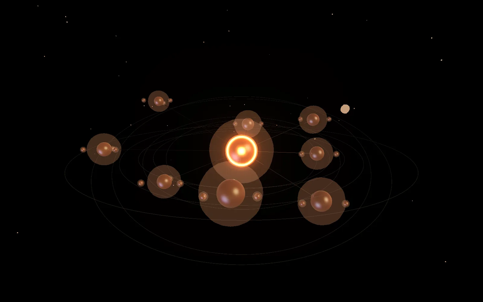 Orbital system, a still from the live formation