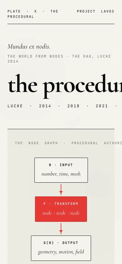 The Procedural étude on a phone.