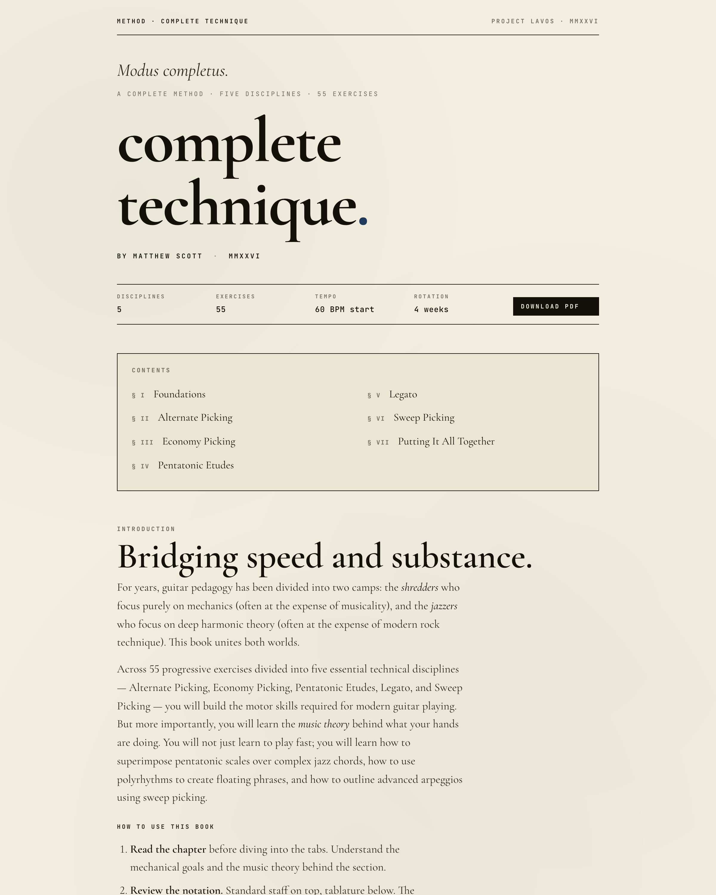 Complete Technique - Plate XXXI from the Project Lavos visual studies
