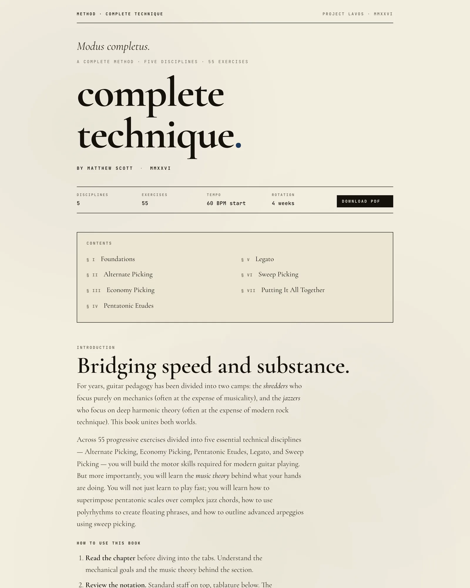 Complete Technique - Plate XXXI from the Project Lavos visual studies
