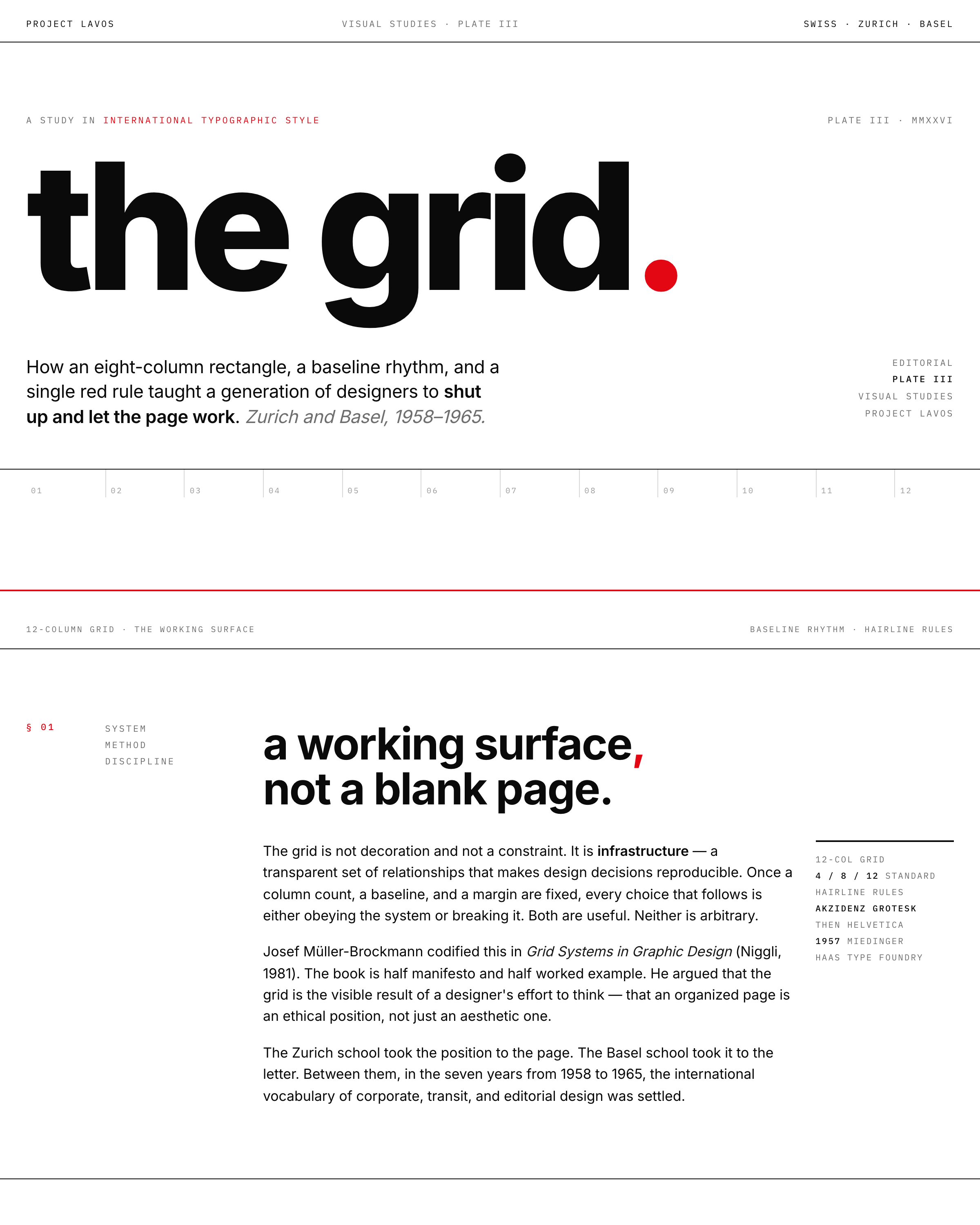 The Grid - Plate III from the Project Lavos visual studies